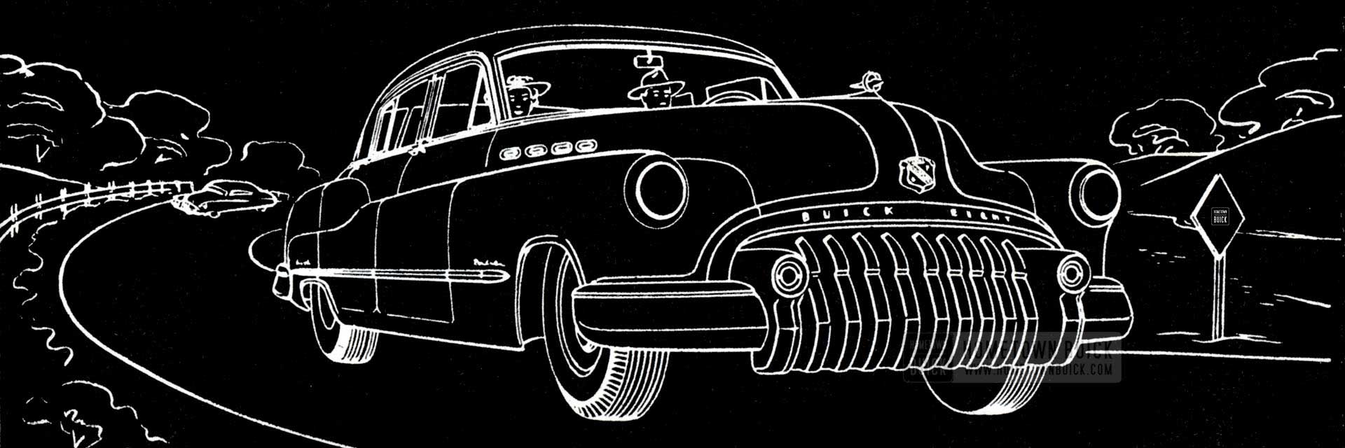 1950 Buick Black and White