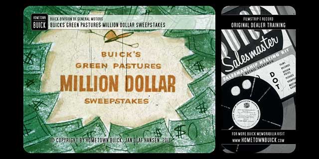 1953 Buick – Buick’s Green Pastures Million Dollar Sweepstakes