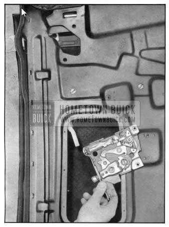 1950 Buick Door Lock Detachment