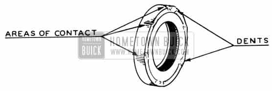 1950 Buick Rear Axle Pinion Bearing Seal Areas of Contact