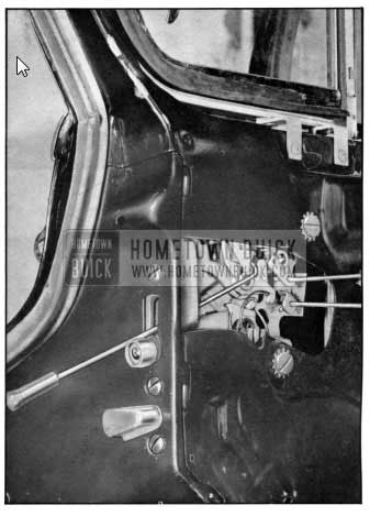 1950 Buick Rear Door Locks - Conventional Operation