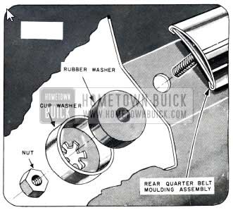 1950 Buick Rear Quarter Belt Molding Installation