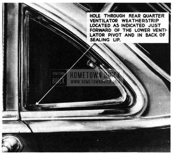 1950 Buick Rear Quarter Waterleaks