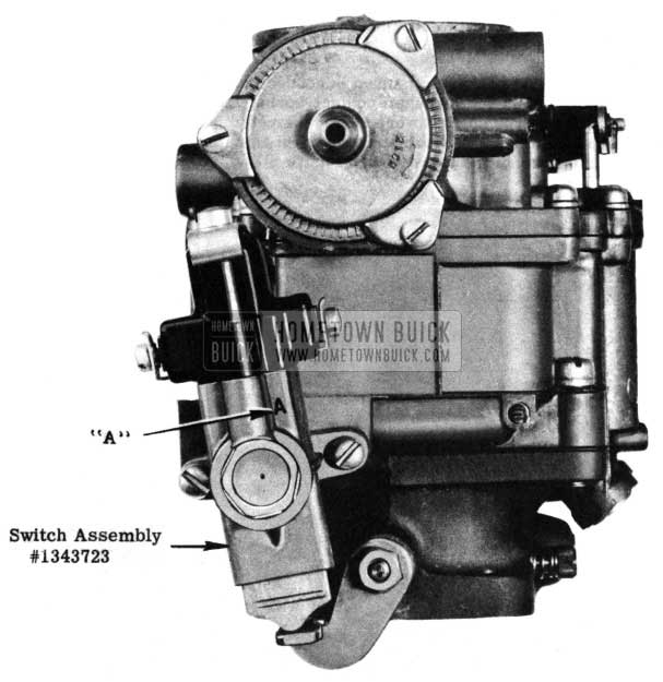 1950 Buick Stromberg Carburetor Starter Switch Assembly