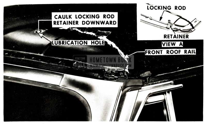 1951 Buick Convertible Top Lubrication Hole