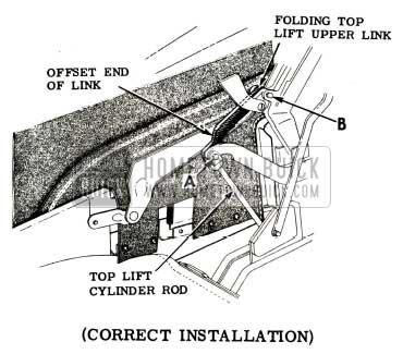 1951 Buick Folding Top Lift Link Correction