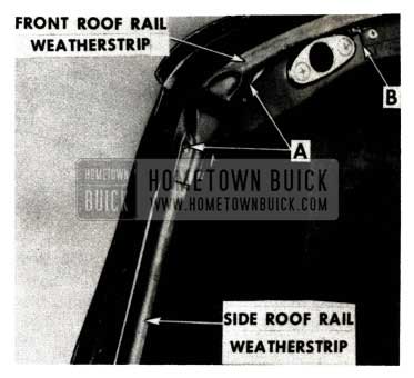 1951 Buick Front and Side Roof Rail Weatherstrip