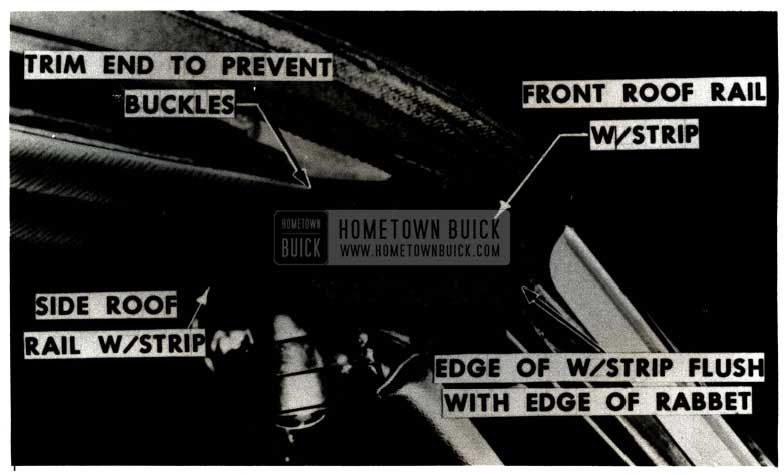 1951 Buick Roof Rail Waterleak Repair