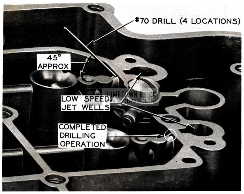 1952 Buick Carburetor Anti-Percolating Passage