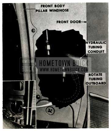 1952 Buick Front Body Pillar Windhose