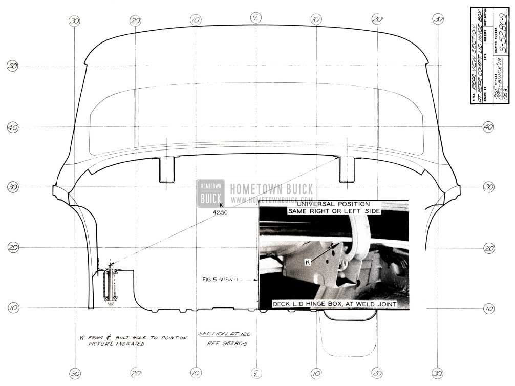 1952 Buick Rear Body Dimensions