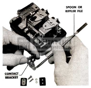 1952 Buick Regulator Contact Points Cleaning