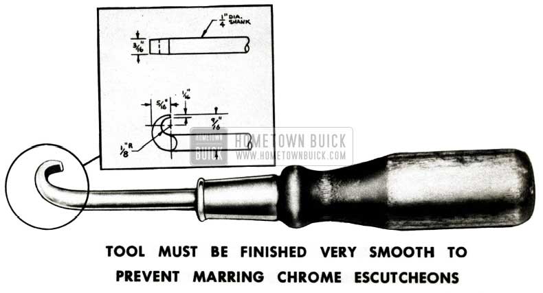 1952 Buick Seat Adjuster Knob Tool