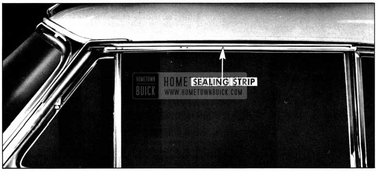 1952 Buick Side Roof Rail Mechanical Sealing Strip