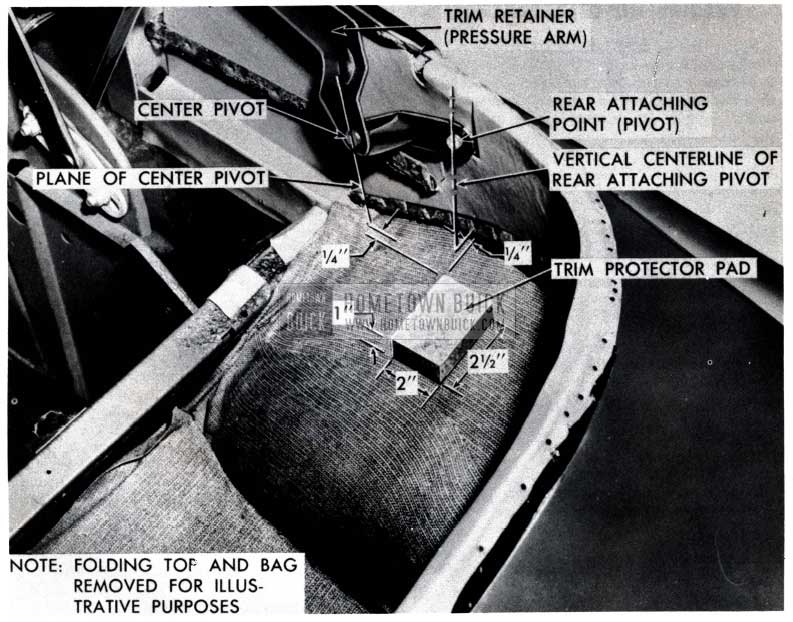 1953 Buick Convertible Top Assembly