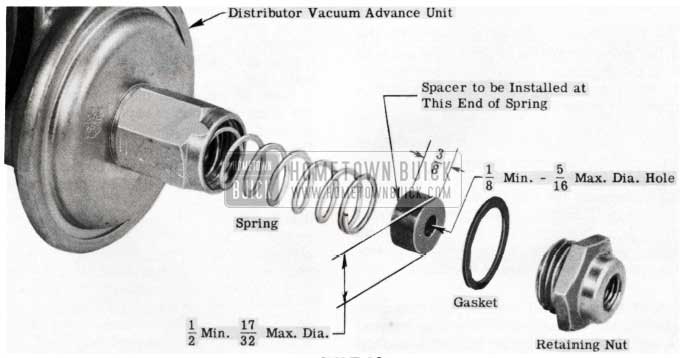 1953 Buick Distributor Vacuum Advance Unit