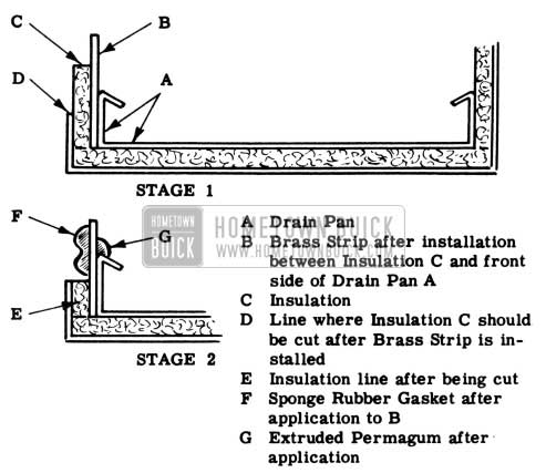 1953 Buick Front Edge of Evaporator Casing