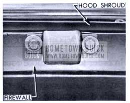 1953 Buick Hood Guide Plate