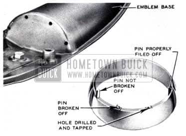 1953 Buick Hood Ornament Ring Replace