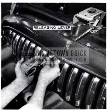 1953 Buick Hood Releasing Lever