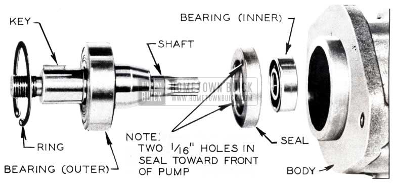 1953 Buick Power Steering Pump Seal
