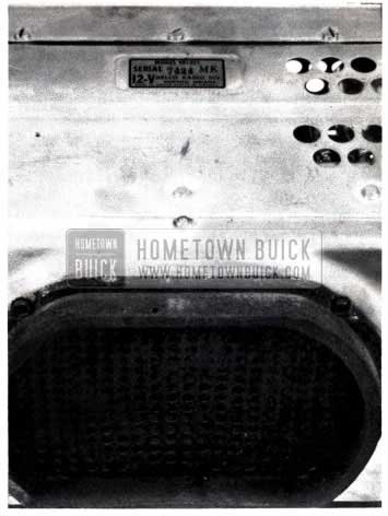 1953 Buick Radio Identification