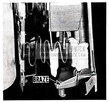 1953 Buick Remove Front Seat Clamp and Braze