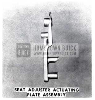 1953 Buick Seat Adjuster Actuating Plate Assembly