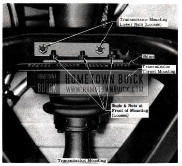 1953 Buick Transmission Mounting Lower Nuts