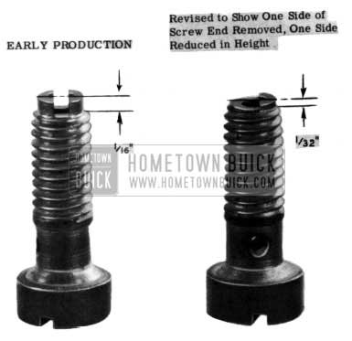 1954 Buick Acceleration Pump Cluster Hold Down Screw