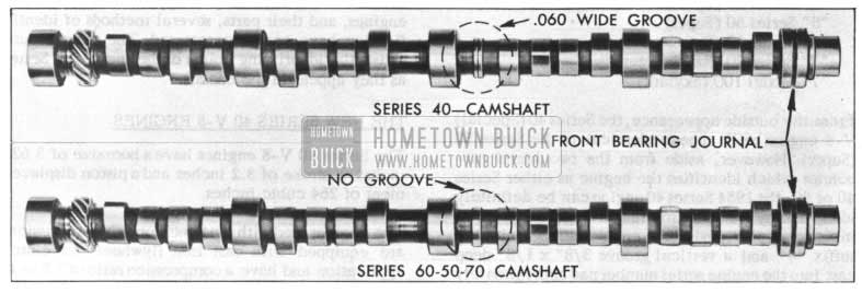 1954 Buick Camshaft Comparison