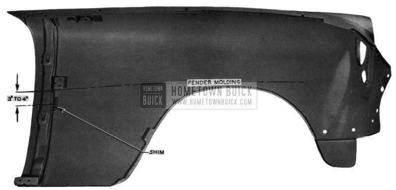 1954 Buick Front Fender