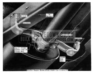 1954 Buick Muffler Support Correction