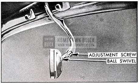 1954 Buick Rear View Mirror Adjustment