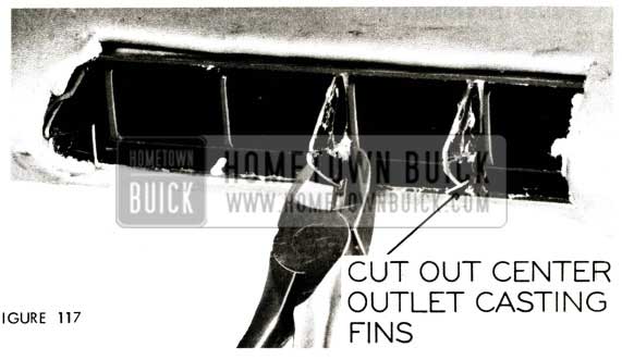 1957 Buick Air Conditioner Center Outlet Fins