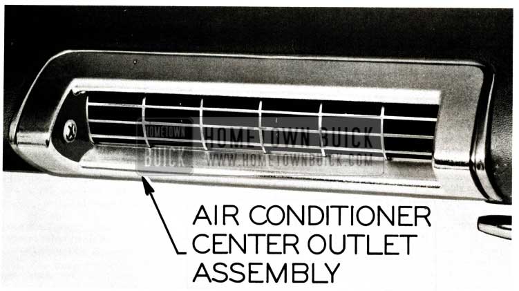 1957 Buick Air Conditioner Center Outlet