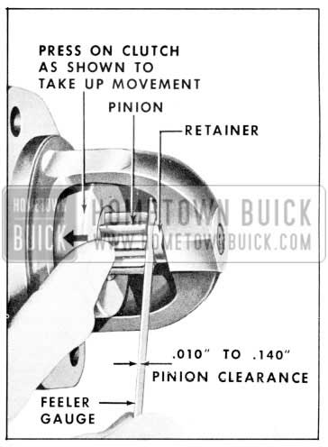 1957 Buick Checking Pinion Clearance