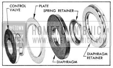 1957 Buick Control Valve and Diaphragm Disassembled