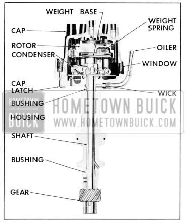 1957 Buick Distributor and Cap Assembly