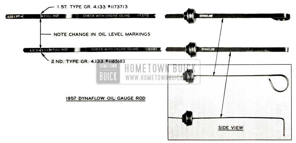 1957 Buick Dynaflow Oil Gauge Rod