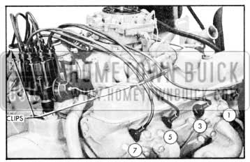 1957 Buick Installing Spark Plug Wires - Right Bank