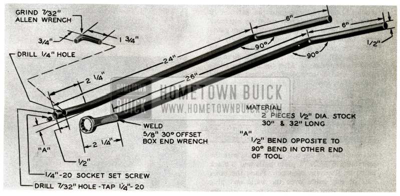 1957 Buick Pitman Shaft Adjusting Tools