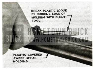 1957 Buick Plastic Removal Rear Bumper