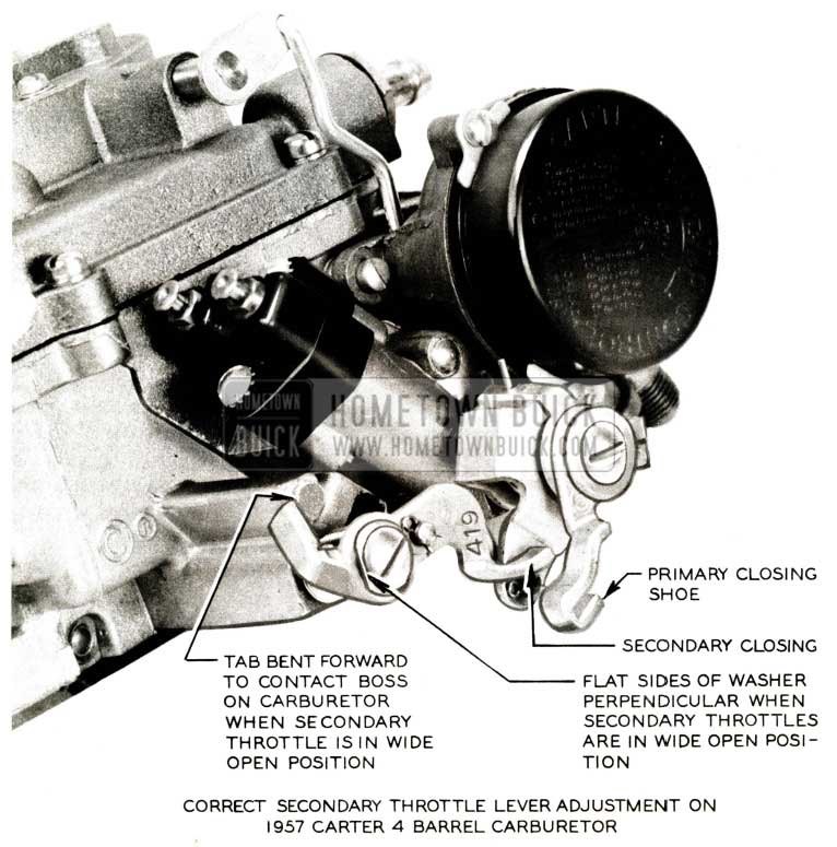 1957 Buick Throttle Lever Adjustment
