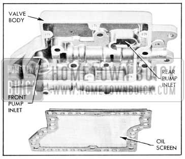 1957 Buick Valve Body and Oil Screen