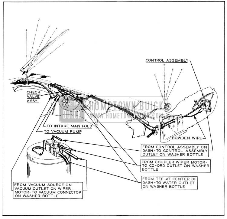 1957 Buick Windshield Wiper and Washer Installation