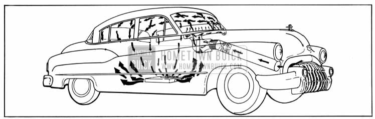 1950 Buick Air Circulation with Heater and Defroster