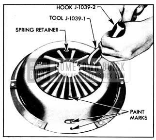 1950 Buick Attaching Spring Retainer to Cover