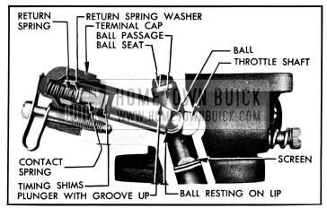 1950 Buick Carter Accelerator Vacuum Switch Correctly Assembled