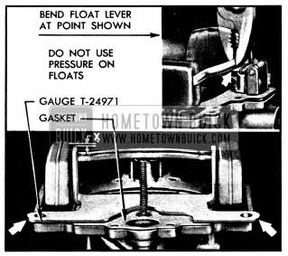 1950 Buick Checking and Adjusting Float Height